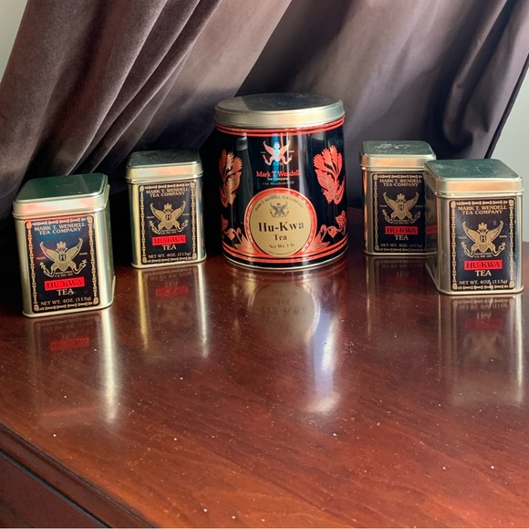 Mark T. Wendell Other - Lot of 5 Metal Tea Tins from Mark T. Wendell Tea Company
